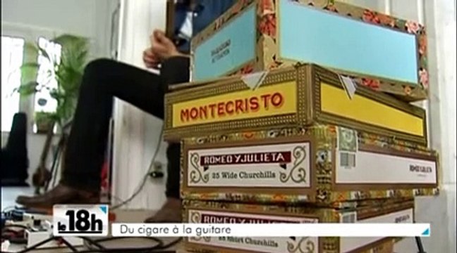 Il transforme des boîtes de cigares en guitares