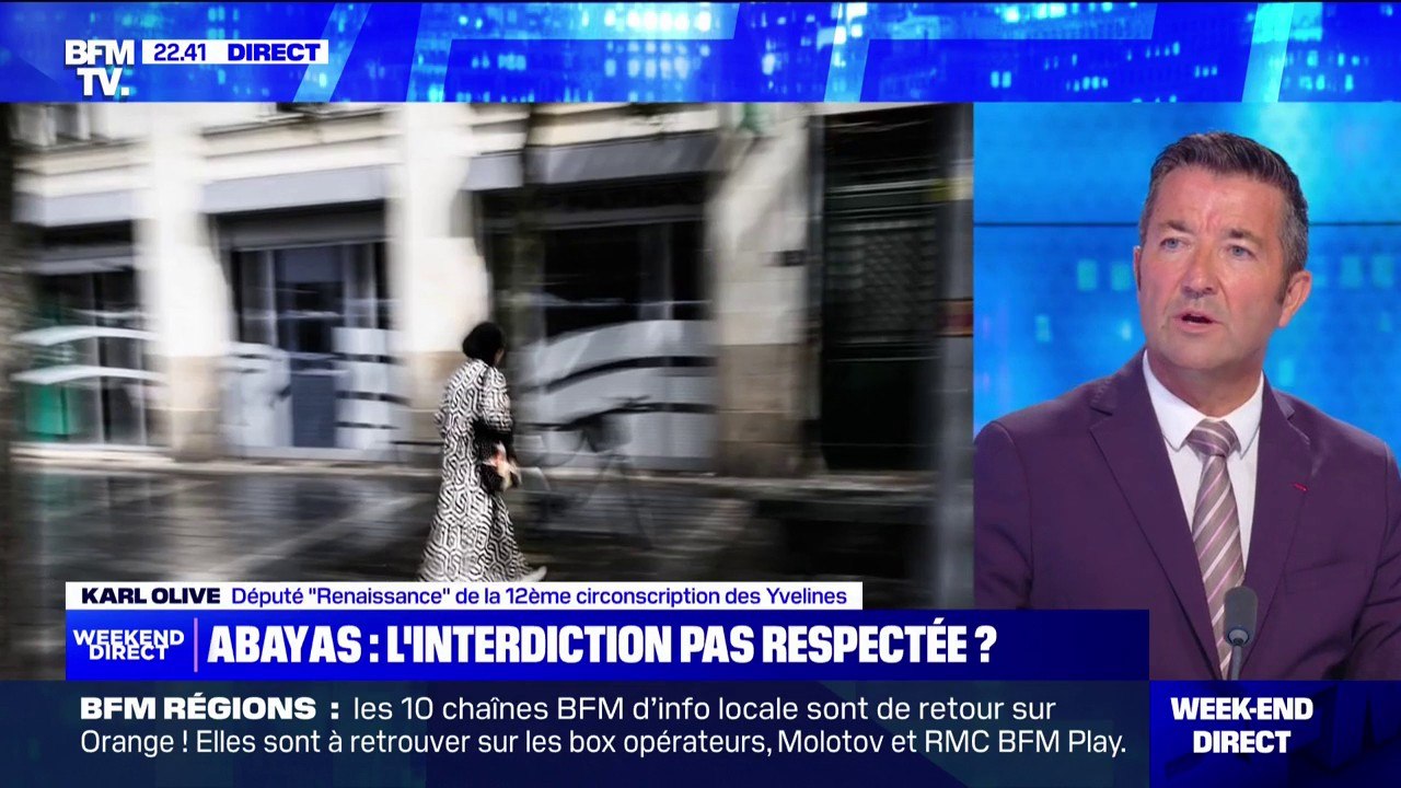 Interdiction de l'abaya à l'école: "Sanctuariser l'école publique, c'est sanctuariser les valeurs de la République", affirme Karl Olive