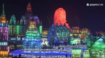 Une ville chinoise transformée en cité de glace