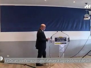 Le Drian confirme sa candidature à la présidence de la région Bretagne