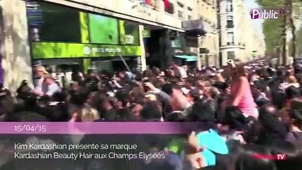 Exclu Vidéo : Kim Kardashian : en promo à Paris, elle crée encore l'émeute !
