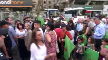 Barış günü mitinginde DBP eş genel başkanı ile polis müdürü arasında tartışma