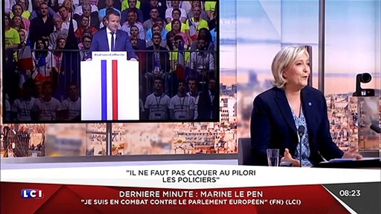 Marine Le Pen s'énerve en direct contre Audrey Crespo-Mara