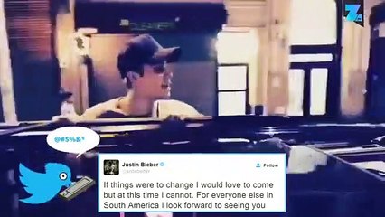 Justin Bieber : 'Désolé l'Argentine'