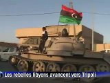 Libye: les rebelles avancent vers Tripoli, Kadhafi s'adresse à ses partisans