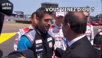 24H du Mans : François Hollande rencontre Patrick Dempsey... et ne le reconnaît pas !