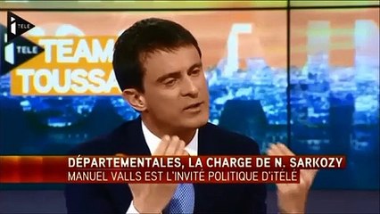 Valls répond à Sarkozy sur iTélé : "Je n'ai jamais traité quelqu'un de pauvre con"