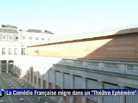 La Comédie-Française, en travaux, migre dans un Théâtre Ephémère de bois