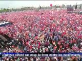 Turquie: Erdogan défend son coup de force, appel à la grève générale
