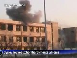 Syrie: reprise des bombardements à Homs, la Croix rouge négocie l'évacuation des victimes