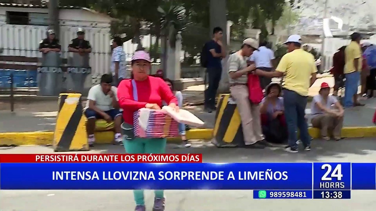Llovizna en Lima persistirá durante los próximos días, según Senamhi
