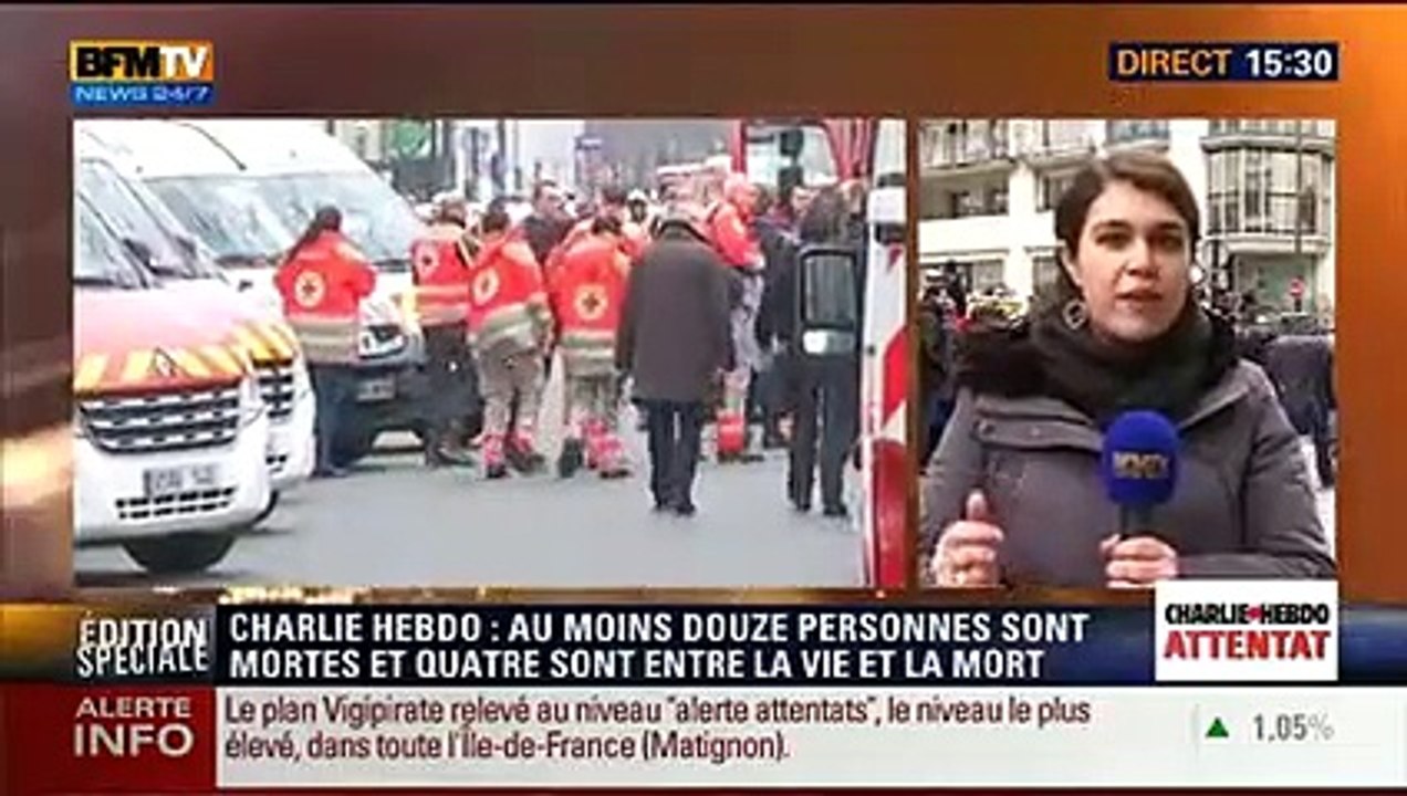 Attentat contre Charlie Hebdo : incident lors d'un duplex d'une journaliste de BFM TV
