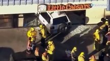 Une voiture fonce dans une pizzeria : 7 blessés