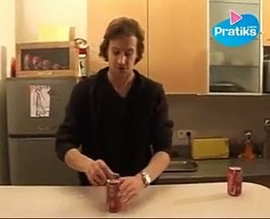 Comment ouvrir une canette de coca ou soda secouée ?