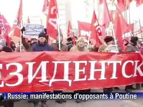 Russie: des dizaines de milliers d'opposants et de pro-Poutine manifestent à Moscou
