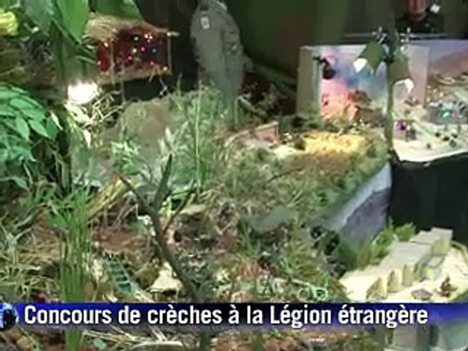 Pour Noël, l'étonnant concours de crèches des képis blancs d'Aubagne