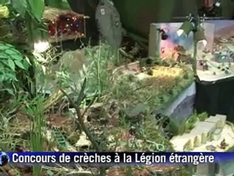 Pour Noël, l'étonnant concours de crèches des képis blancs d'Aubagne