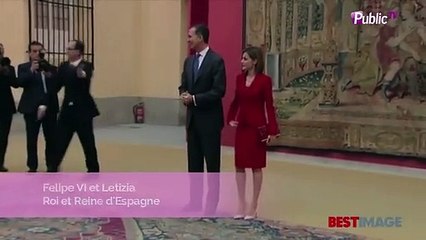 Exclu vidéo : Letizia d’Espagne : Reine divine en rouge aux côtés de Felipe !