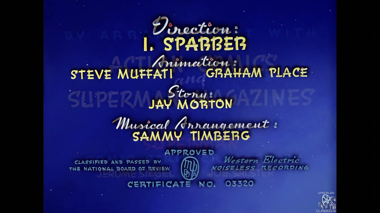 Max Fleischers Superman E11 Showdown | 4k Upscale