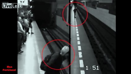 Une femme survie après être passée sous le métro