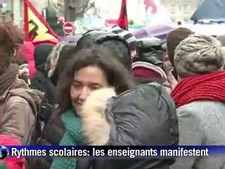 Rythmes scolaires: grève massive à Paris, Delanoë ne reculera pas