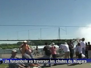 Traversée spectaculaire des chutes du Niagara par le funambule Nik Wallenda
