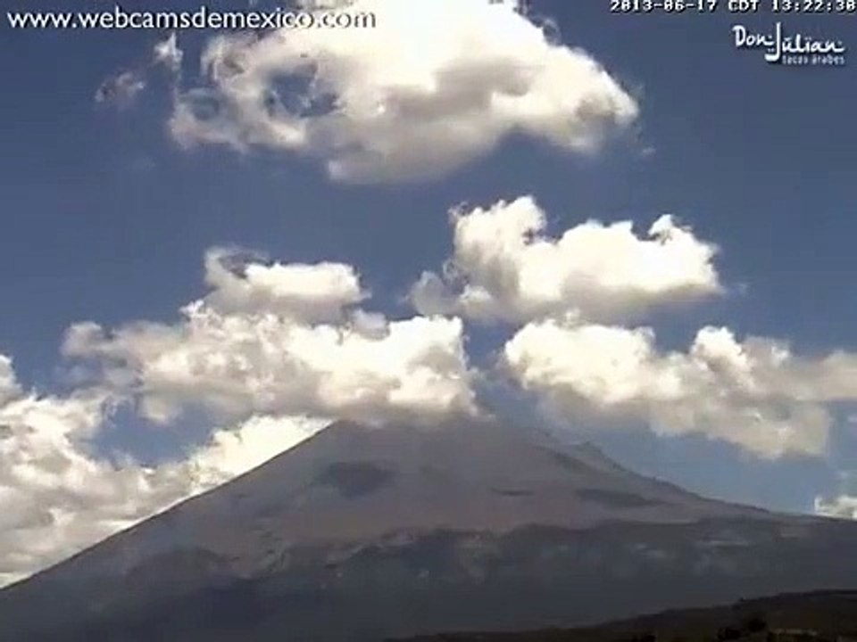Explosion du volan Popocatepetl