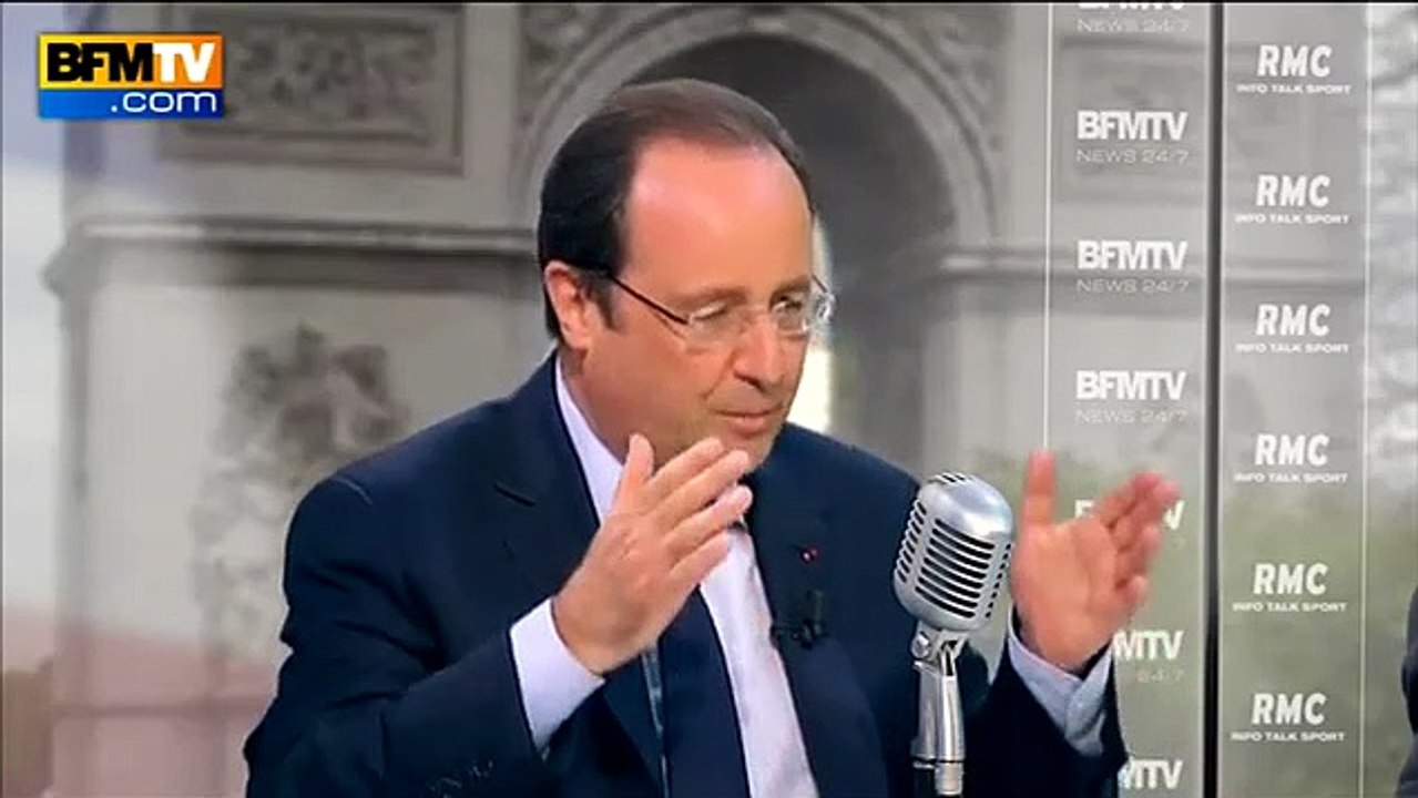 Interview de François Hollande par Jean-Jacques Bourdin : "J'ai des regrets, j’aurais pu faire plus vite"
