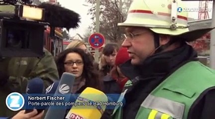 Allemagne : une grue s'effondre sur un ALDI