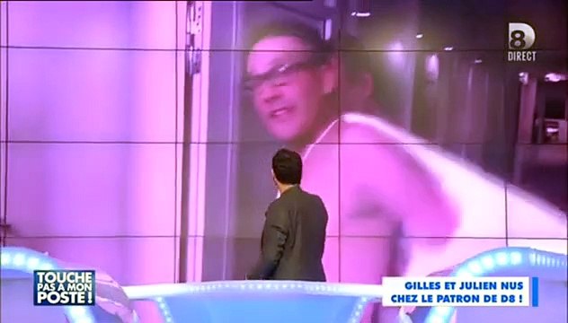 Gilles Verdez et Julien Courbet nus dans le bureau du directeur des programmes de D8