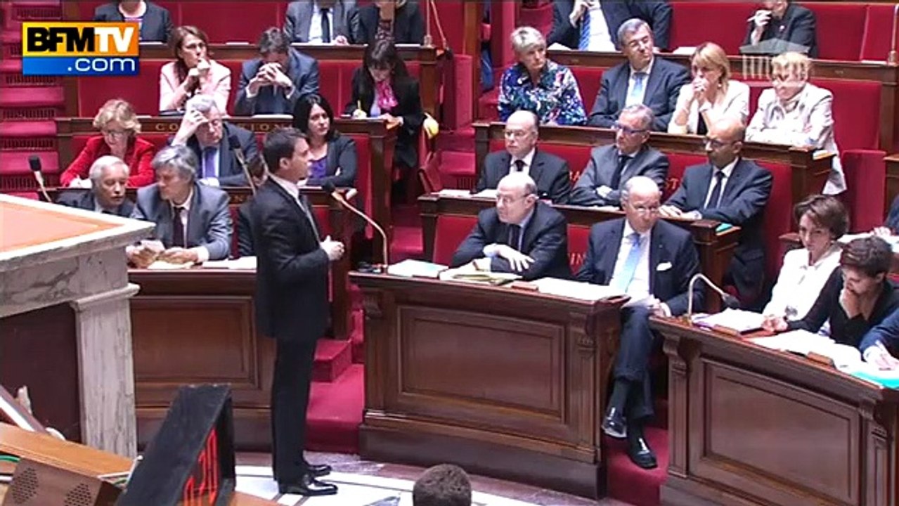 Manuel Valls défend Harlem Désir à l'Assemblée Nationale
