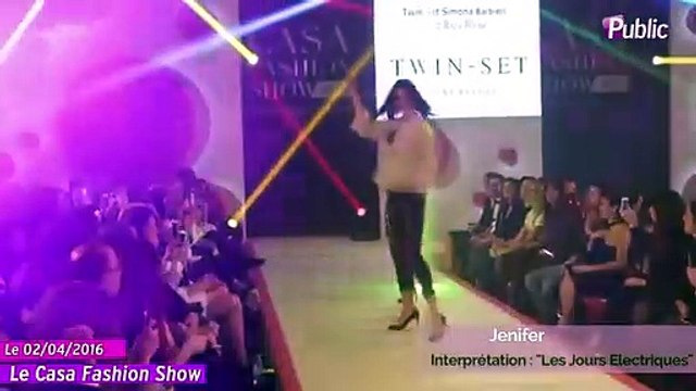 Exclu Vidéo : Je Danse , Les Jours Électriques ... Jenifer a tout donné au Casa Fashion Show !