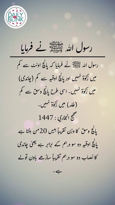 Daily Hadees | Hadees Sharif | Sahih Bukhari 1447 || Daily Blink #shorts #viral #sahihbukhari
