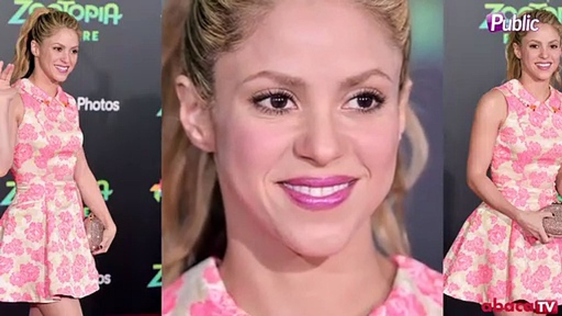 Exclu Vidéo : Shakira : Elle nous donne un coup de fraîcheur avec sa petite robe  rose fleurie ! - Vidéo Dailymotion