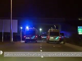 Nouveaux heurts entre migrants et policiers près de la "Jungle" à Calais