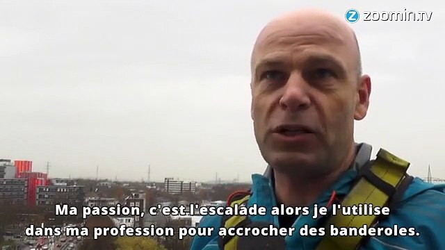 Les cordistes, ces alpinistes des hauteurs urbaines