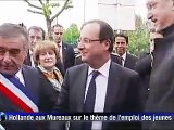 Hollande aux Mureaux pour défendre 