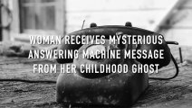 Un fantôme laisse un message téléphonique à une femme