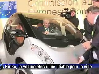 Hiriko, une petite voiture électrique pliable pour des villes sans CO2