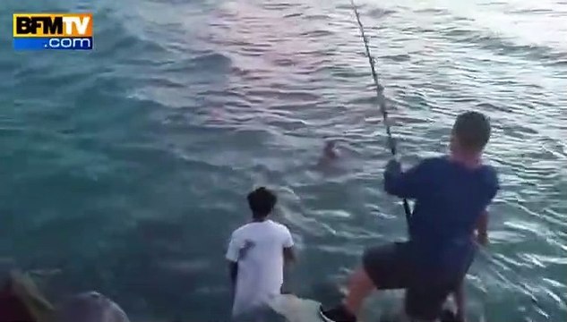 Il attrape un requin à mains nues !