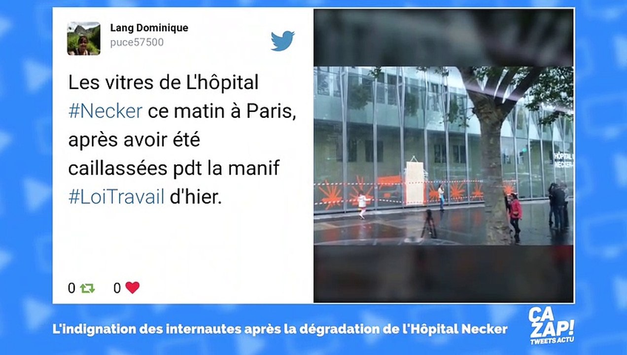L'hôpital pour enfants Necker dégradé par des casseurs : les internautes indignés