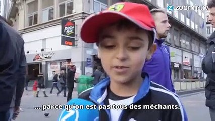 Bruxelles : le message de paix d'un enfant de huit ans