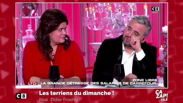 Les larmes d'Alexis Corbière dans Les Terriens du dimanche