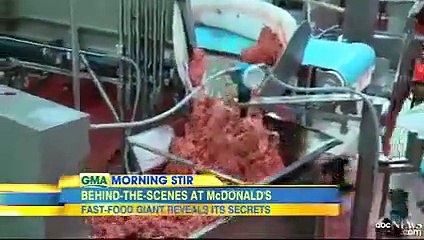 Pour la première fois, Mc Donald's ouvre les portes de son usine de viande à la télévision