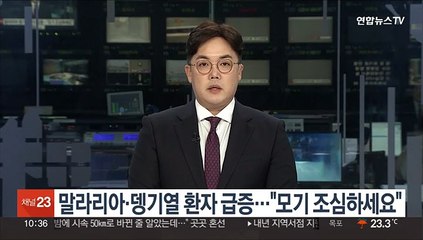 말라리아·뎅기열 환자 급증…"모기 조심하세요"