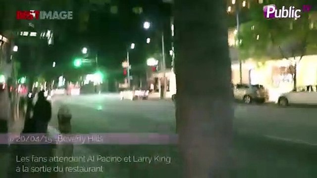 Exclu Vidéo : Al Pacino et Larry King : les tauliers en virée à Beverly Hills !