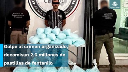 Descubren compartimento secreto en tractocamión y encuentran millones de pastillas de fentanilo