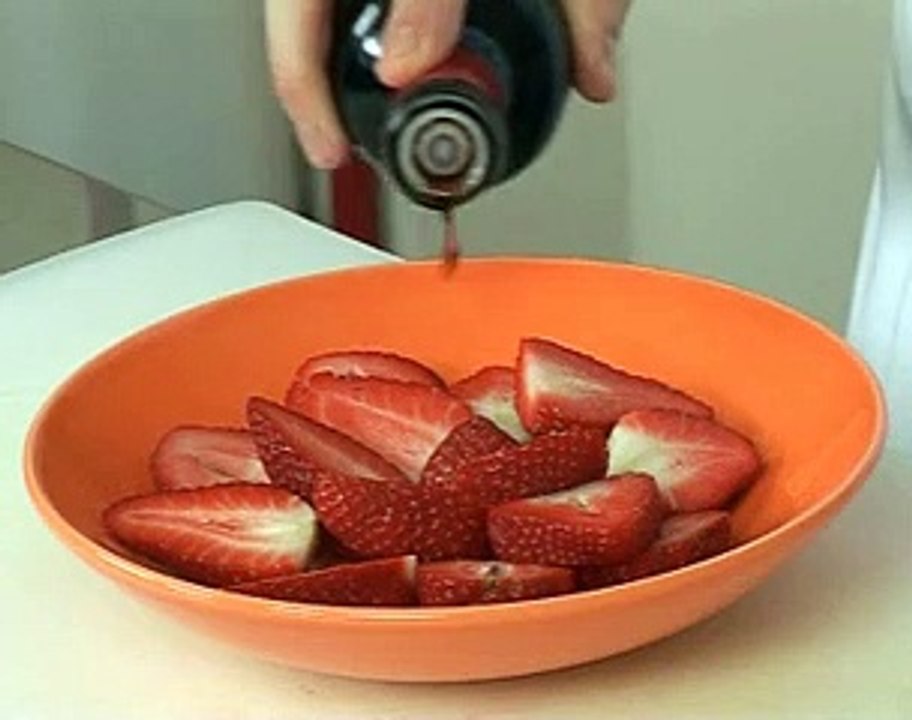 Gratin de fraises et sabayon au kirsch