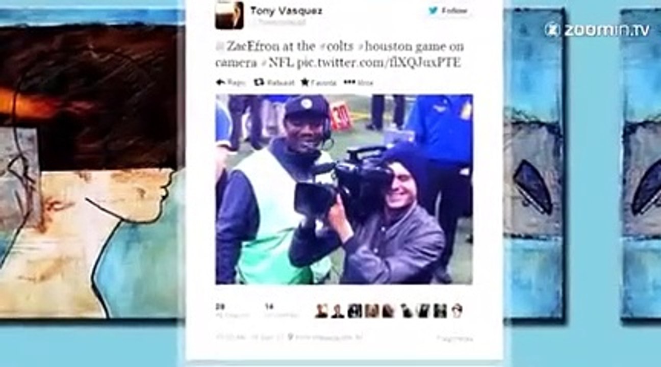 Zac Efron tout sourire