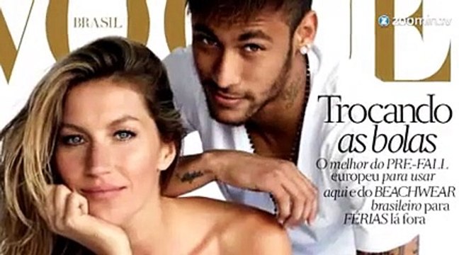 Neymar et Gisèle Bündchen, en cover du Vogue Brésil